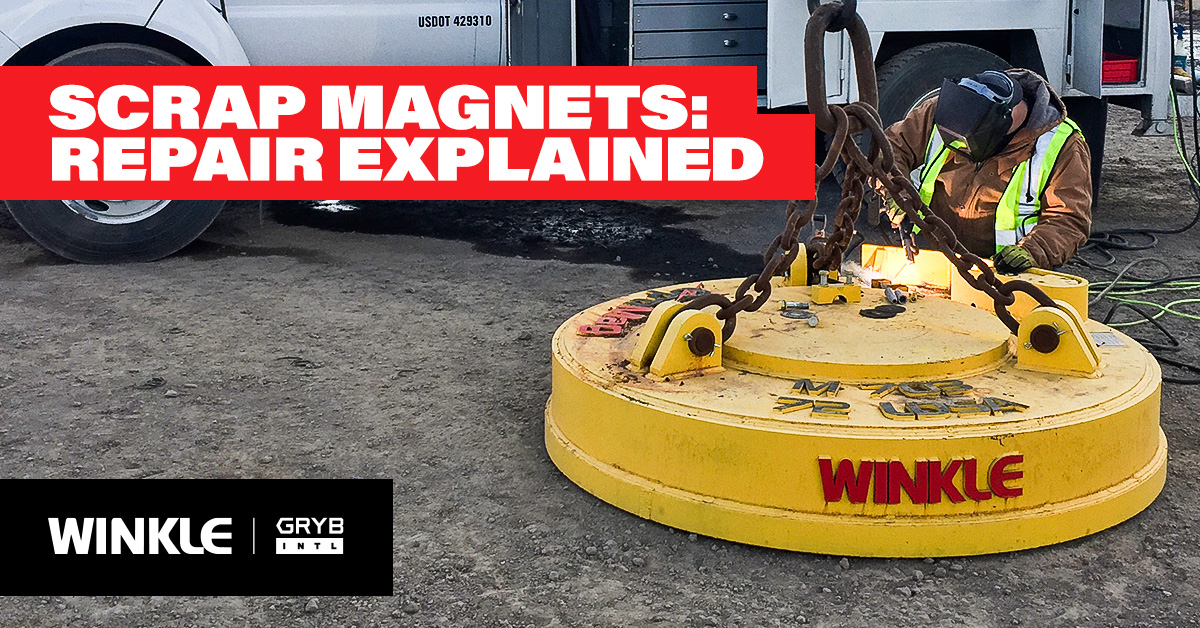 scrap magnet repair, lifting magnet repair